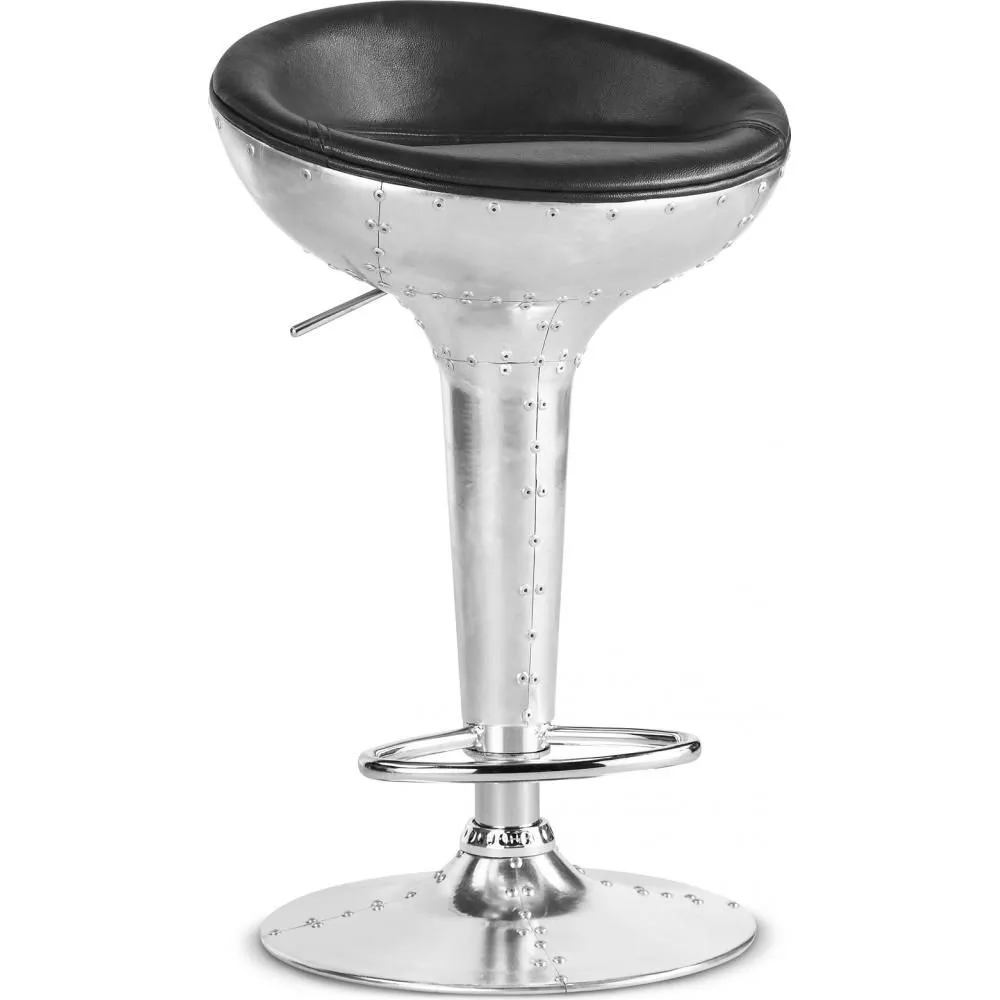 Banco redondo em metal - Estilo Aviador - 90 cm - Aviator image 8
