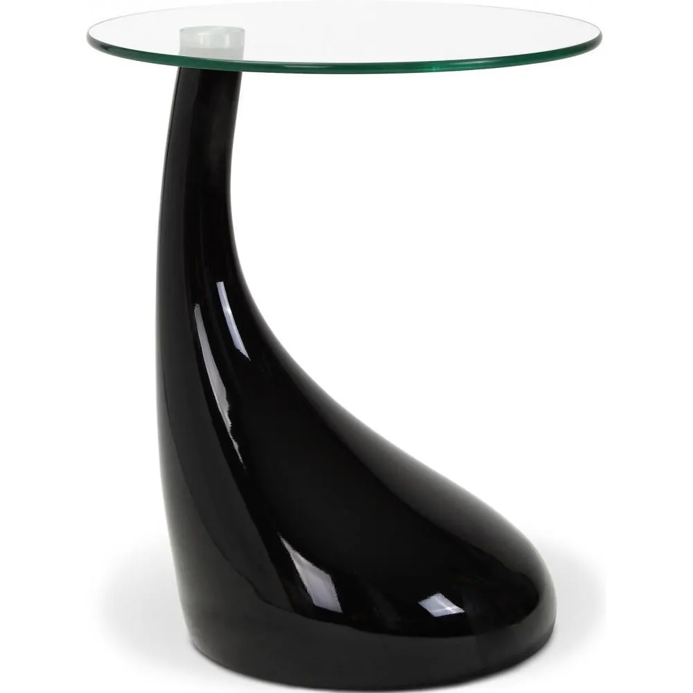 Mesa lateral redonda de designer - Vidro - Lawa Bistro image 8