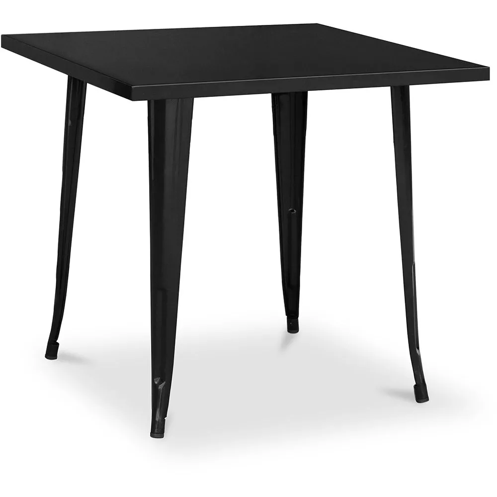 Mesa de jantar quadrada de design industrial - Stylix image 8