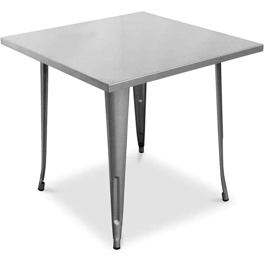 Mesa de jantar quadrada de design industrial - Stylix image 8