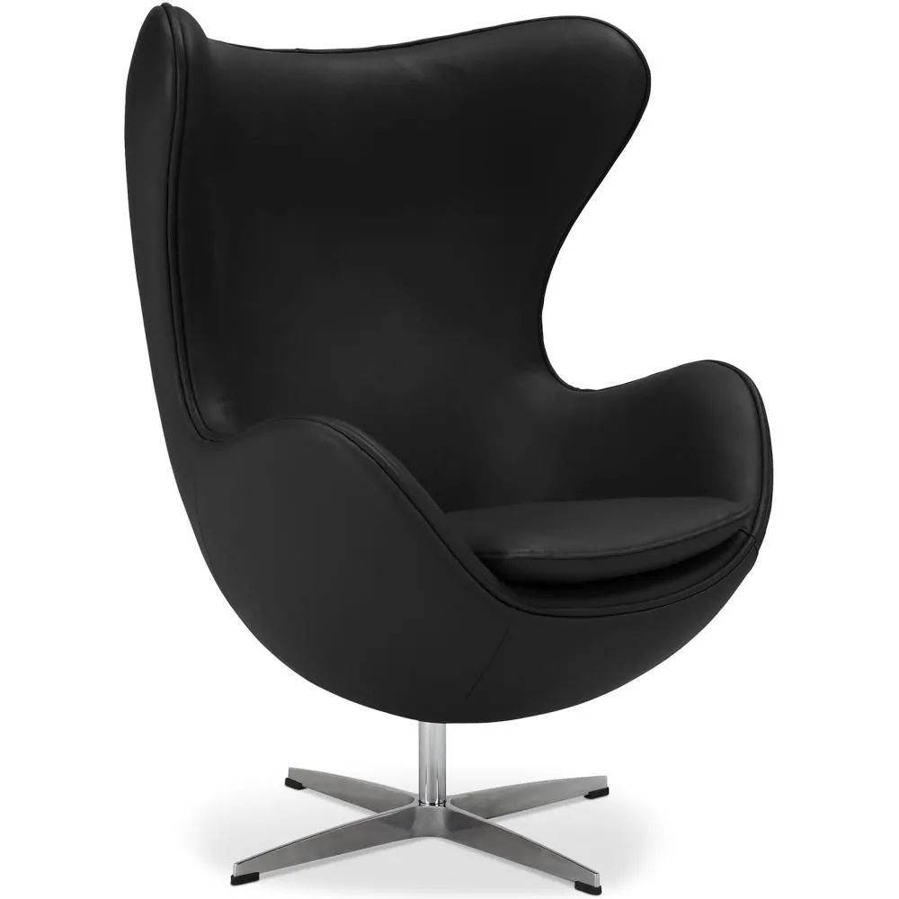 Poltrona com braços - Estofada em polipele - Design Ovo - Brave image 8
