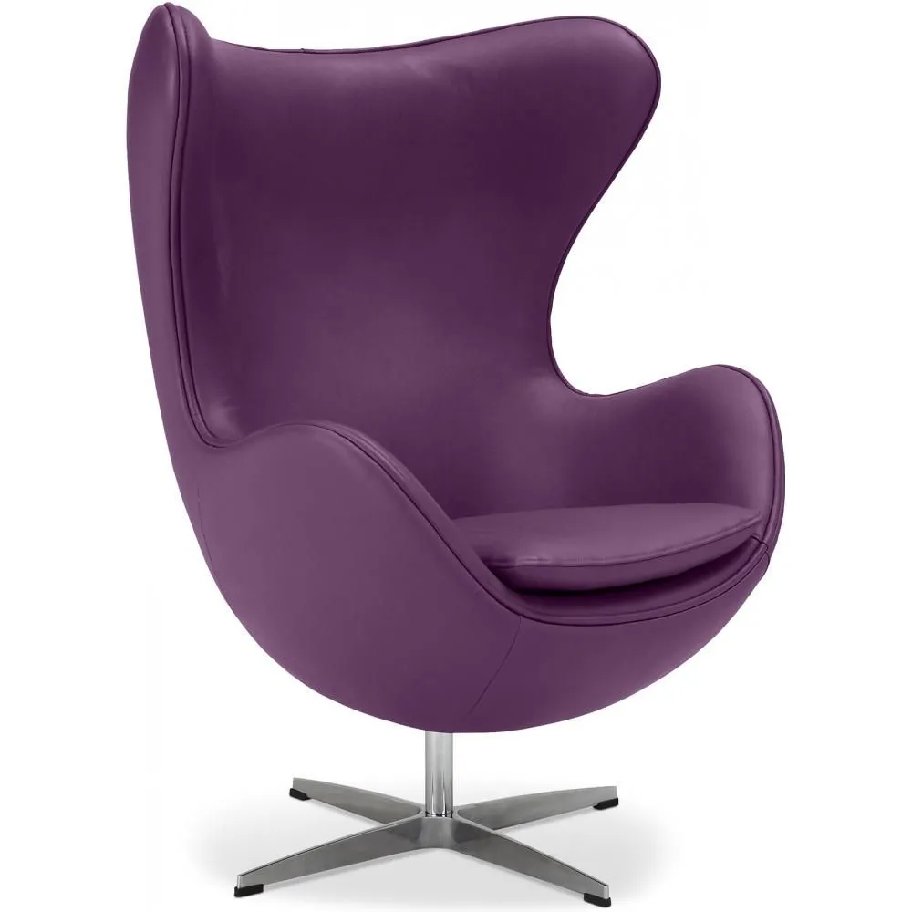 Poltrona com braços - Estofada em polipele - Design Ovo - Brave image 8