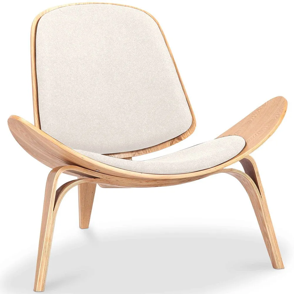 Poltrona de design - Poltrona escandinava - Estofamento em tecido - Lucy image 8
