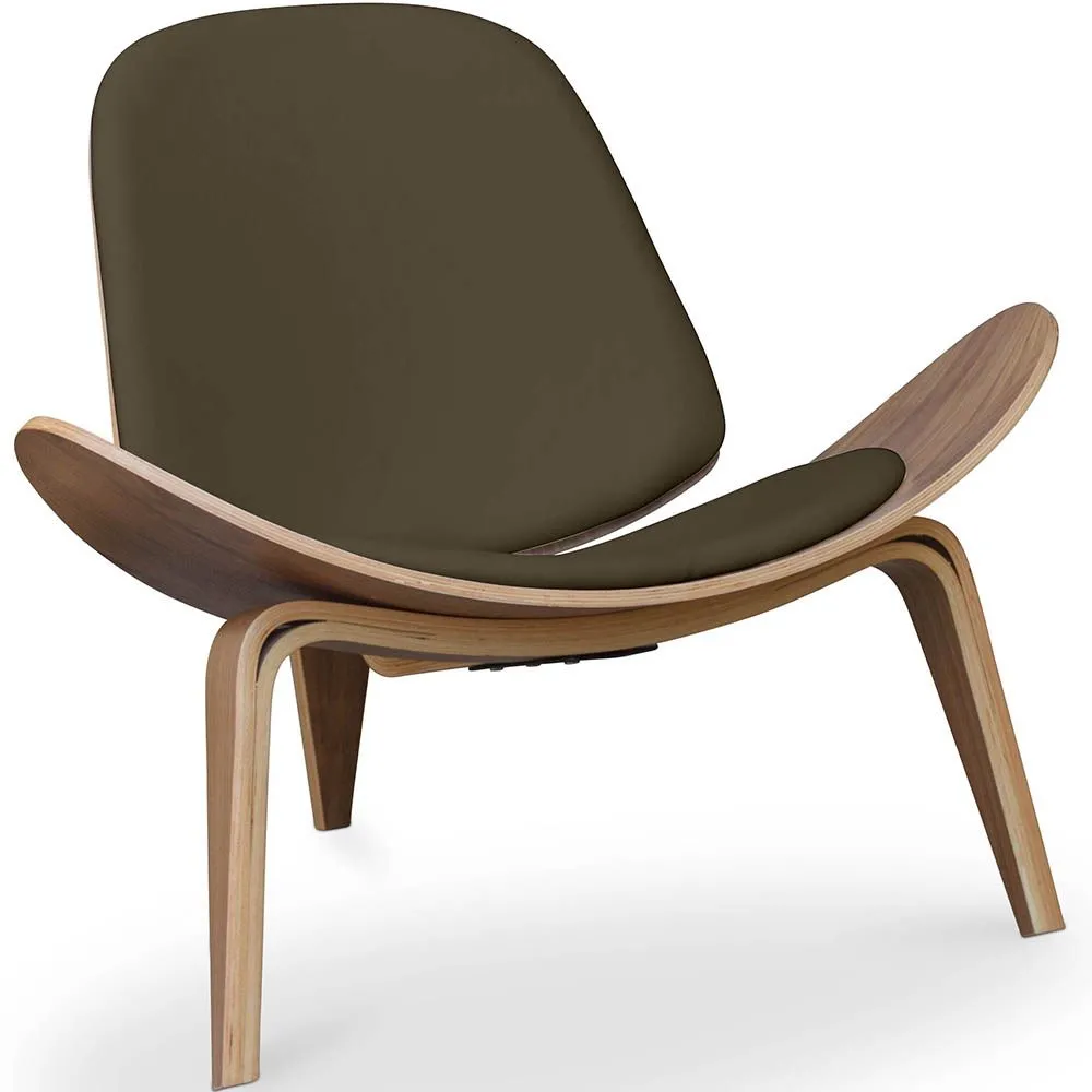 Poltrona de design - Poltrona escandinava - Estofamento em couro sintético - Lucy image 8