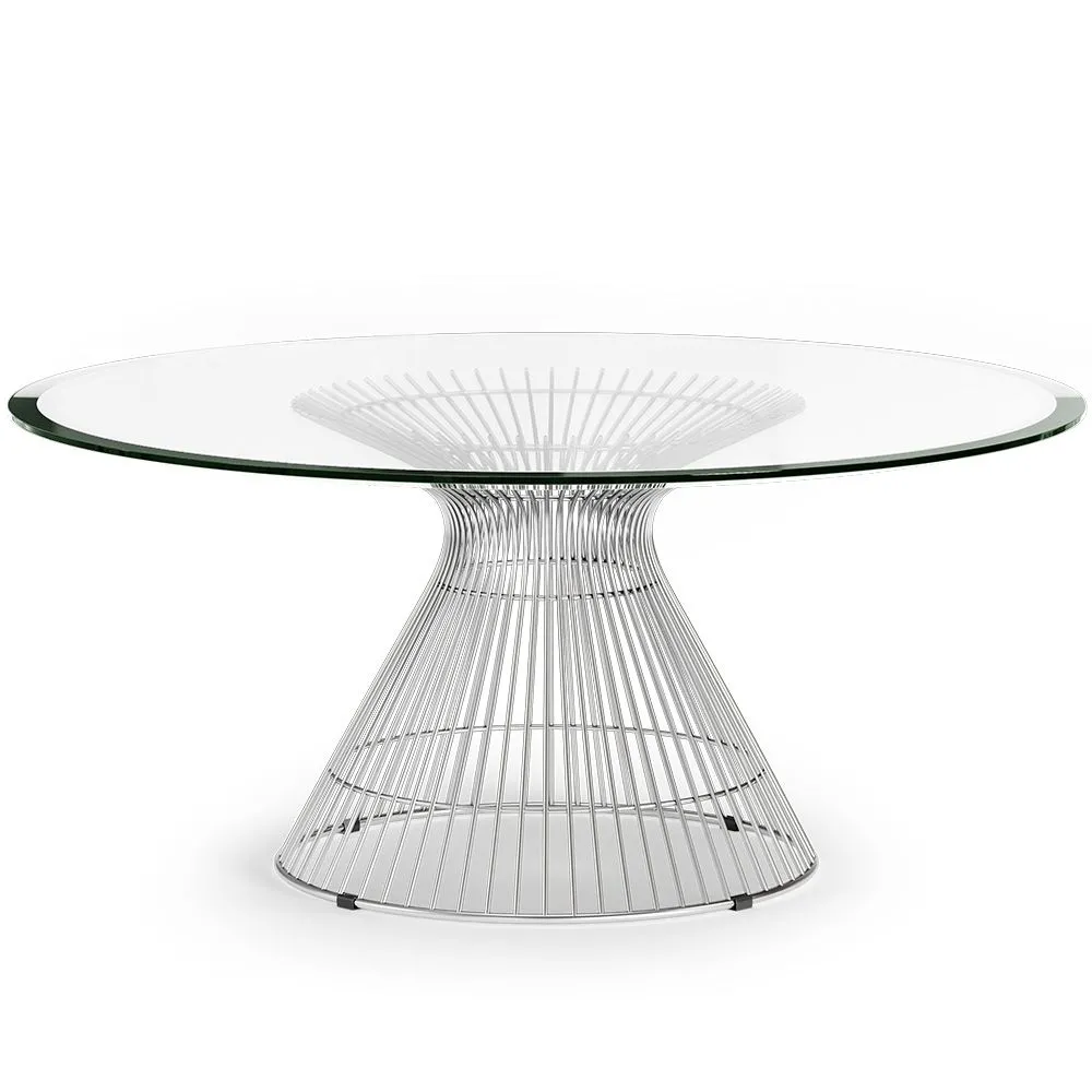 Mesa de Centro Redonda - Design de Vidro - Barrel image 8