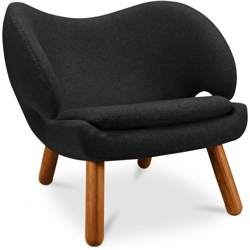 Poltrona Estofada em Tecido - Design Escandinavo - Pelitano image 8