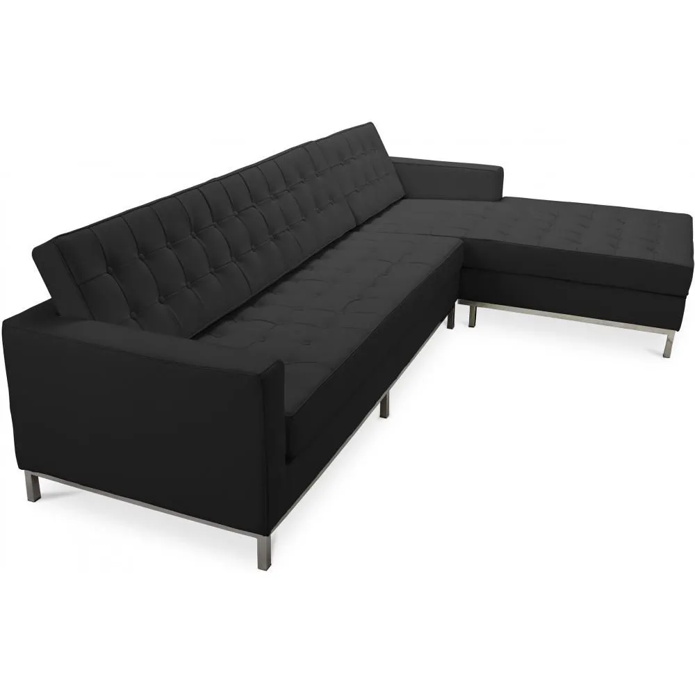 Chaise Longue de Design - Estofado em Couro - Direita - Sama image 8
