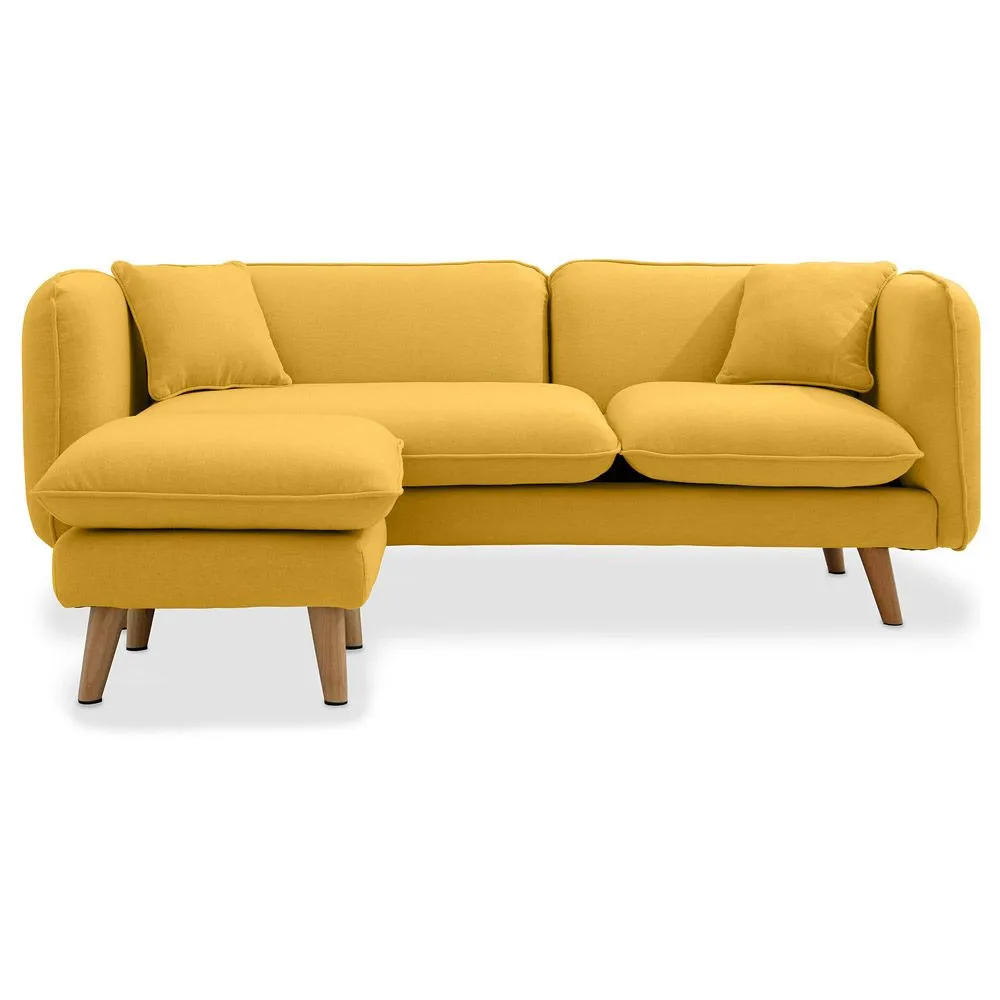 Chaise Longue Estofada em Linho - Estilo Escandinavo - Vriga image 8