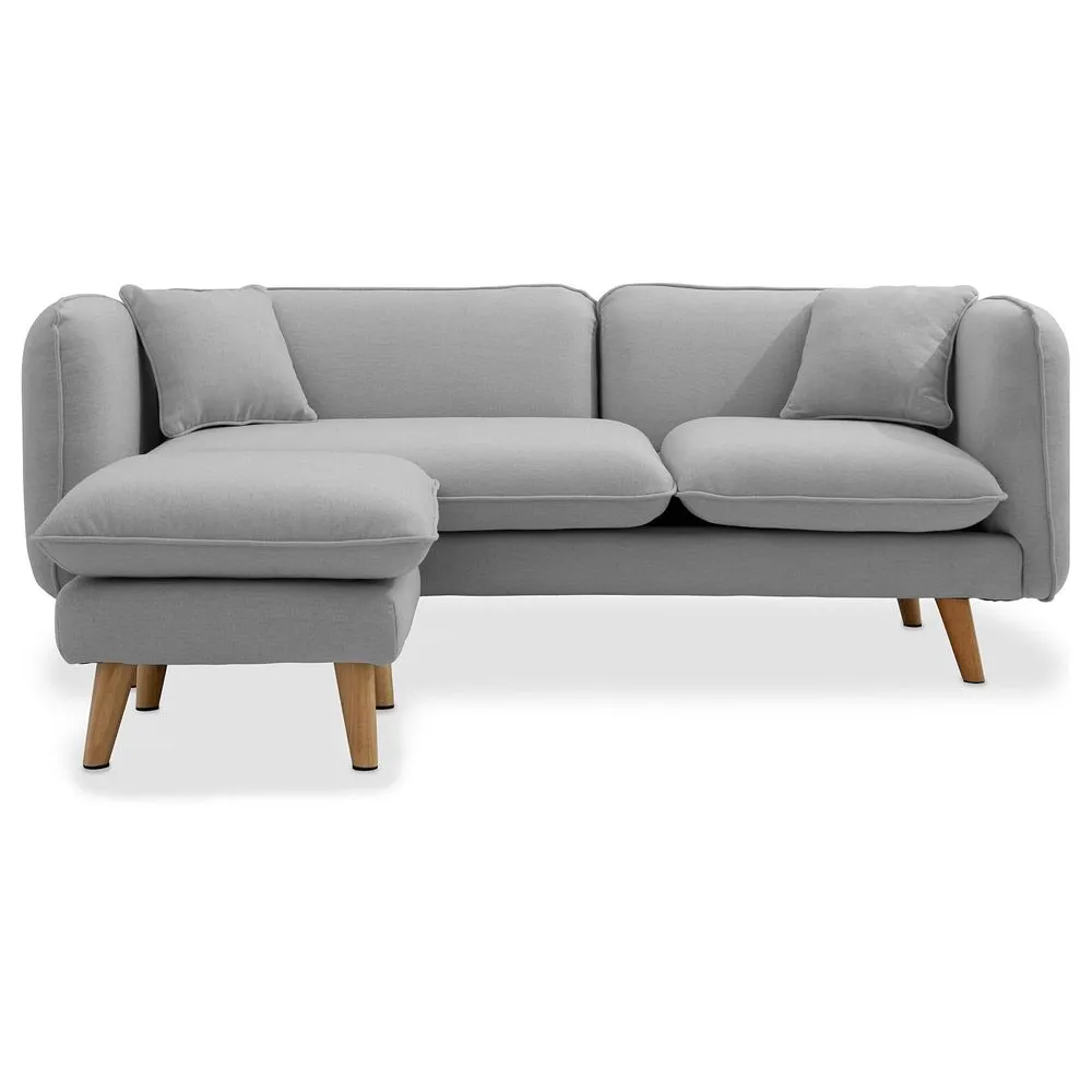 Chaise Longue Estofada em Linho - Estilo Escandinavo - Vriga image 8