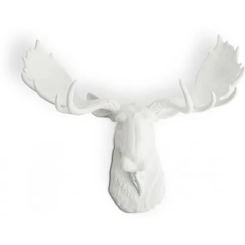 Decoração de Parede - Cabeça de Alce Branco - Uka image 8