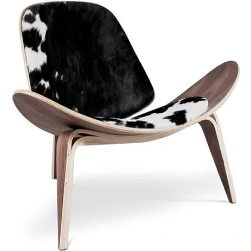 Poltrona de Design - Estilo Escandinavo - Estofada em Pele de Pónei - Lucy image 8