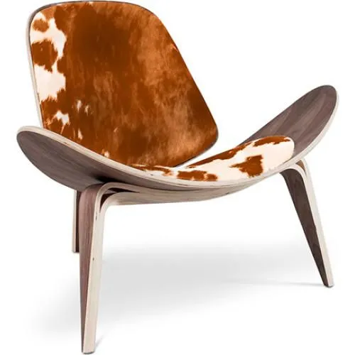 Poltrona de Design - Estilo Escandinavo - Estofada em Pele de Pónei - Lucy image 8