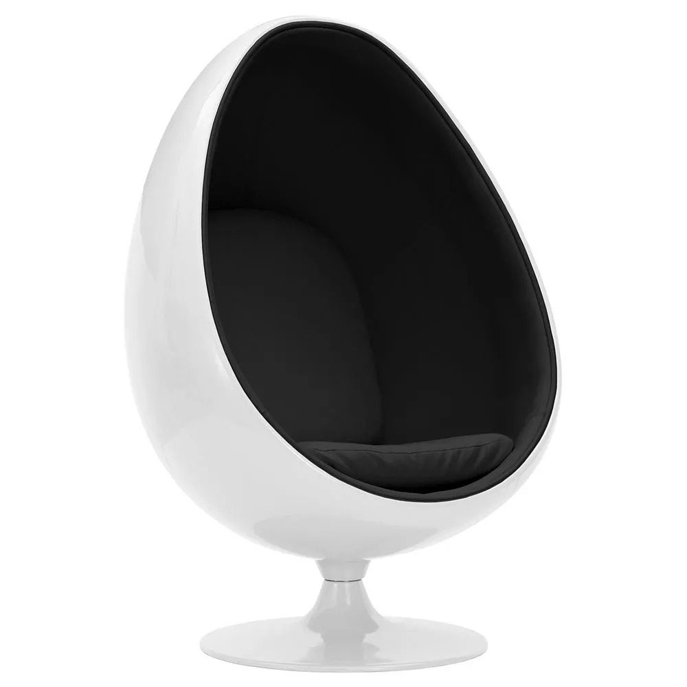 Poltrona de Design em Forma de Ovo - Estofada em Tecido - Eny image 8