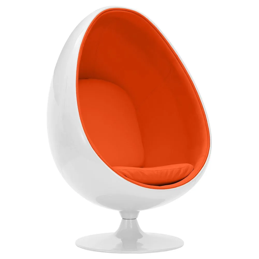 Poltrona de Design em Forma de Ovo - Estofada em Tecido - Eny image 8