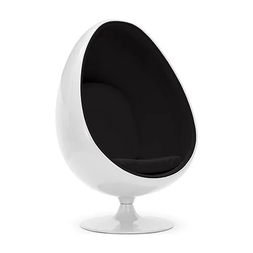 Poltrona de design em forma de ovo - Estofamento em couro sintético - Eny image 8