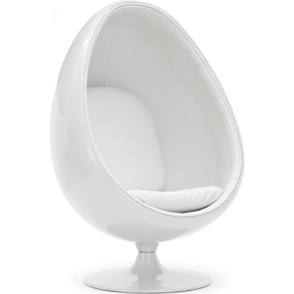 Poltrona de design em forma de ovo - Estofamento em couro sintético - Eny image 8