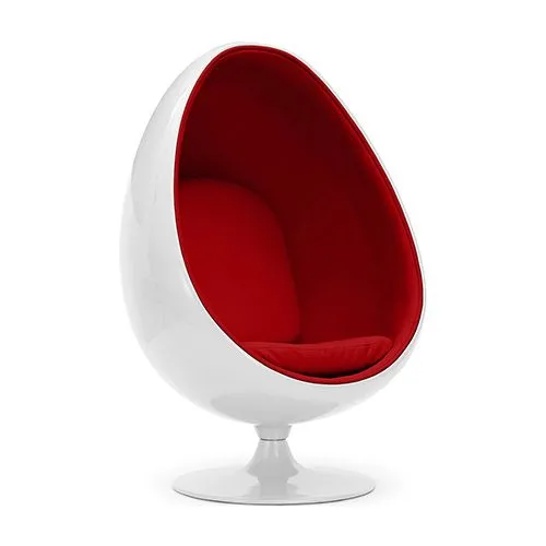 Poltrona de design em forma de ovo - Estofamento em couro sintético - Eny image 8
