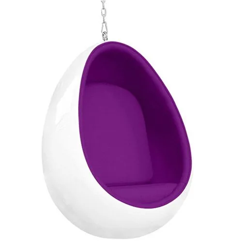 Poltrona de Design em forma de Ovo Suspensa - Estofada em Tecido - Eny image 8
