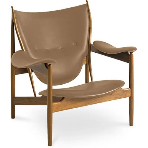 Poltrona de Design com Braços - Madeira e Couro - Captain image 8