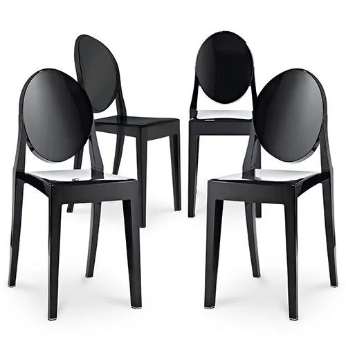 Pack de 4 Cadeiras de Jantar Transparentes - Victoria Queen image 8
