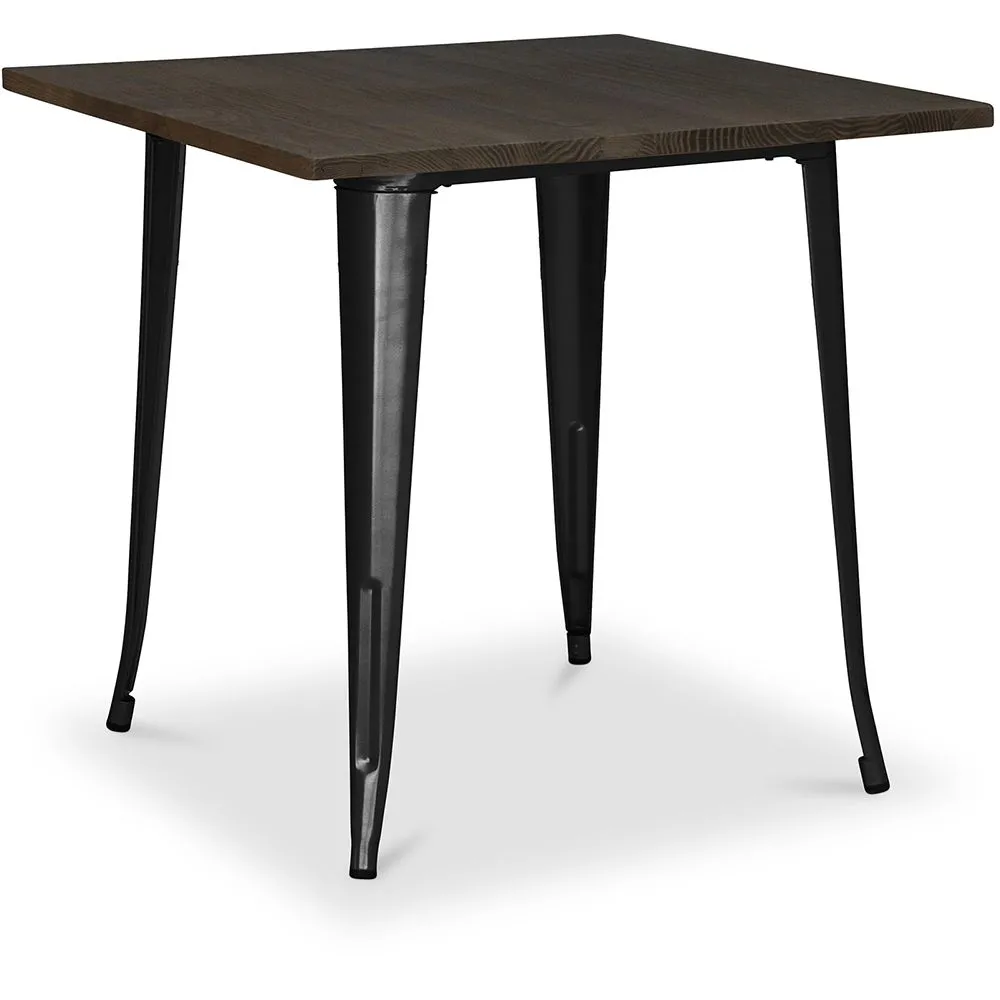 Mesa de jantar quadrada - Design industrial - Madeira e metal - Stylix  image 8