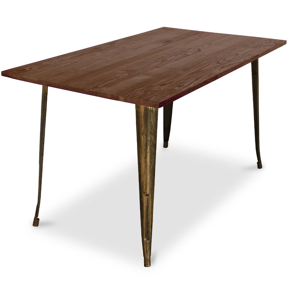 Mesa de jantar retangular - Industrial - Madeira - Tawny image 8
