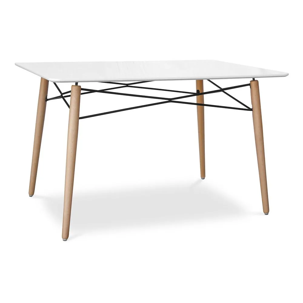 Mesa de jantar retangular - Design escandinavo - Madeira - Deswick image 8