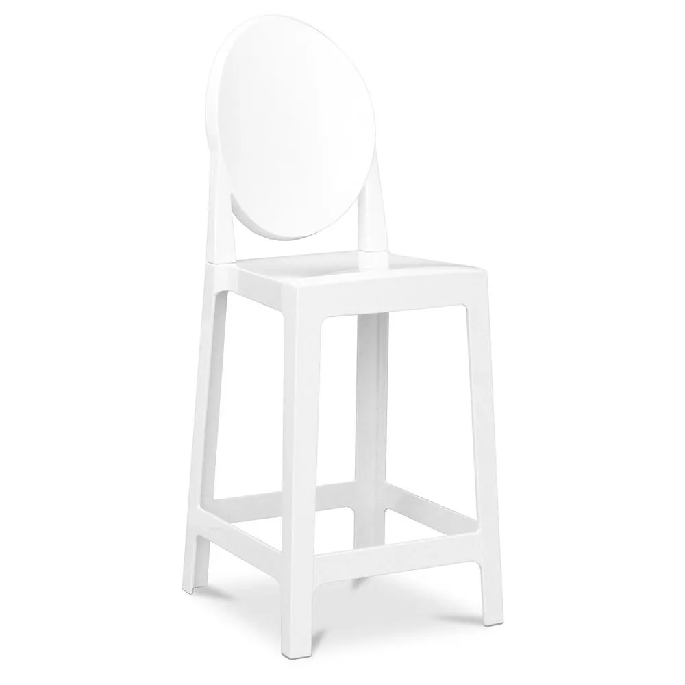 Banco Bar com Encosto - Design Transparente - 65cm - Victoria Queen image 8