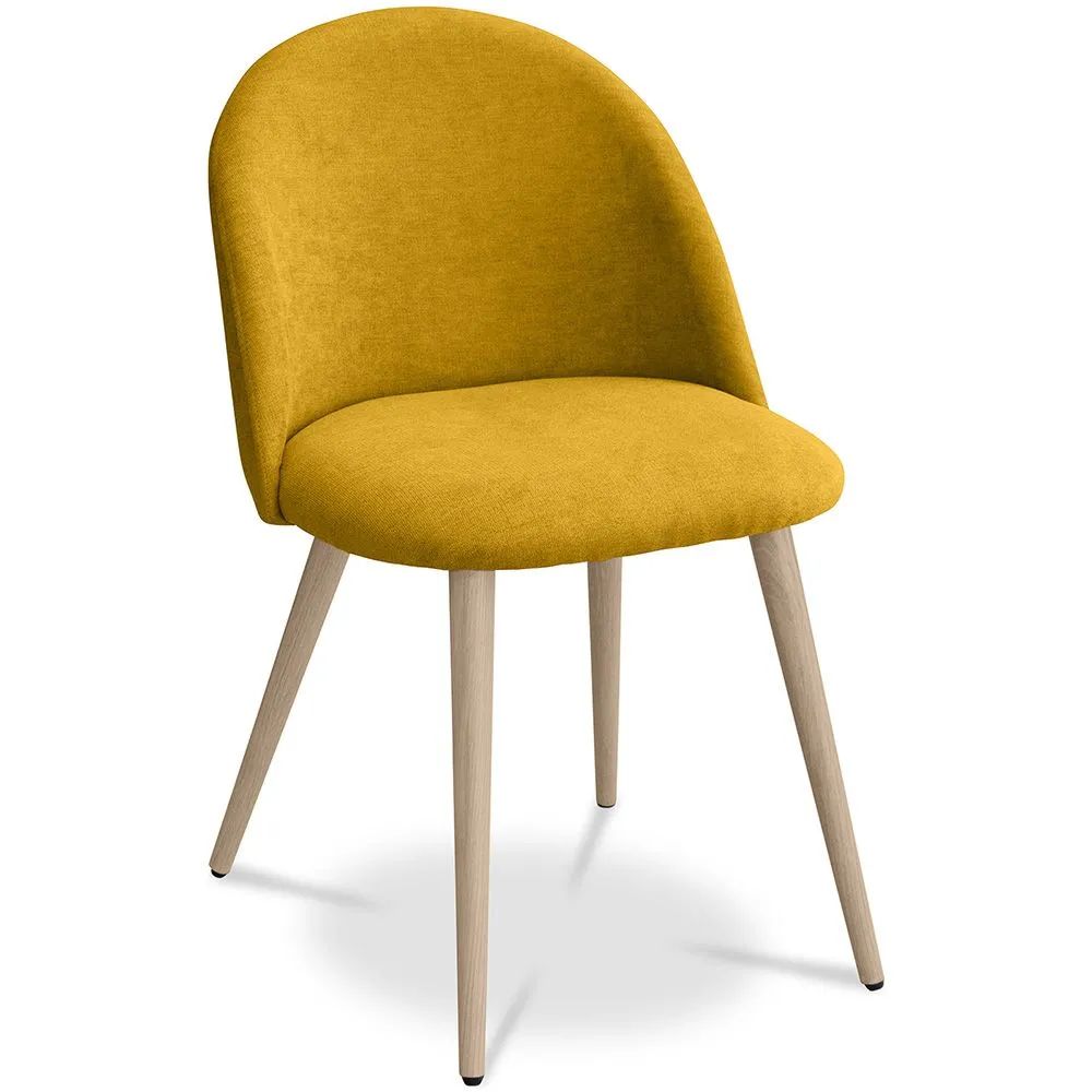 Cadeira de jantar - Estofada em tecido - Estilo escandinavo - Evelyne image 8
