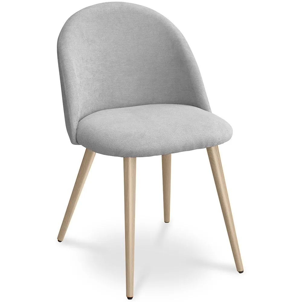 Cadeira de jantar - Estofada em tecido - Estilo escandinavo - Evelyne image 8