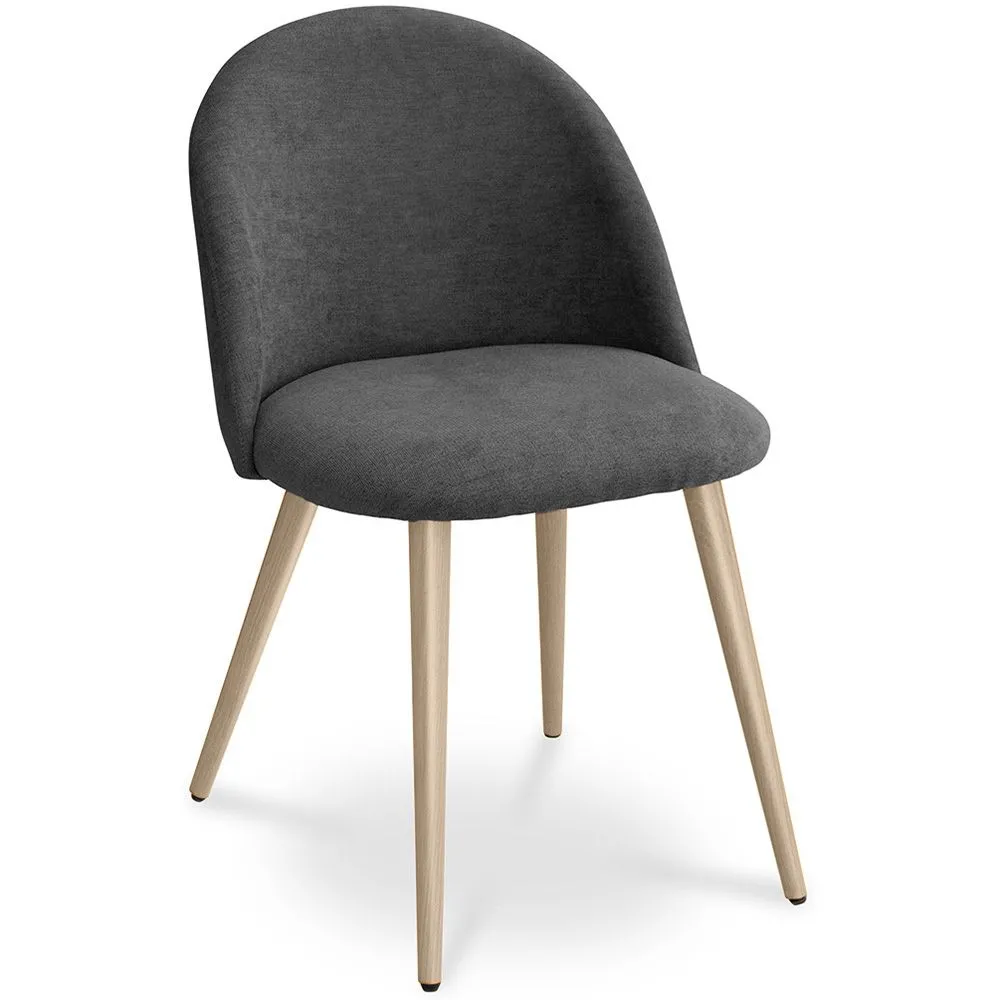 Cadeira de jantar - Estofada em tecido - Estilo escandinavo - Evelyne image 8