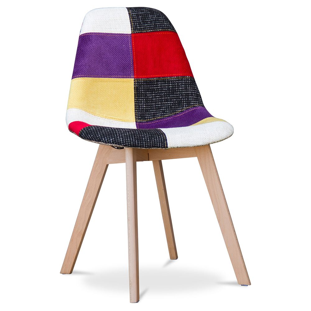 Cadeira de Jantar - Estofada em Patchwork - Tessa  image 8