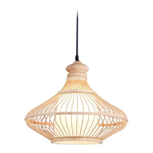 Lâmpada de teto de bambu - Luminária pendente de stile Boho Bali - Amara image 8