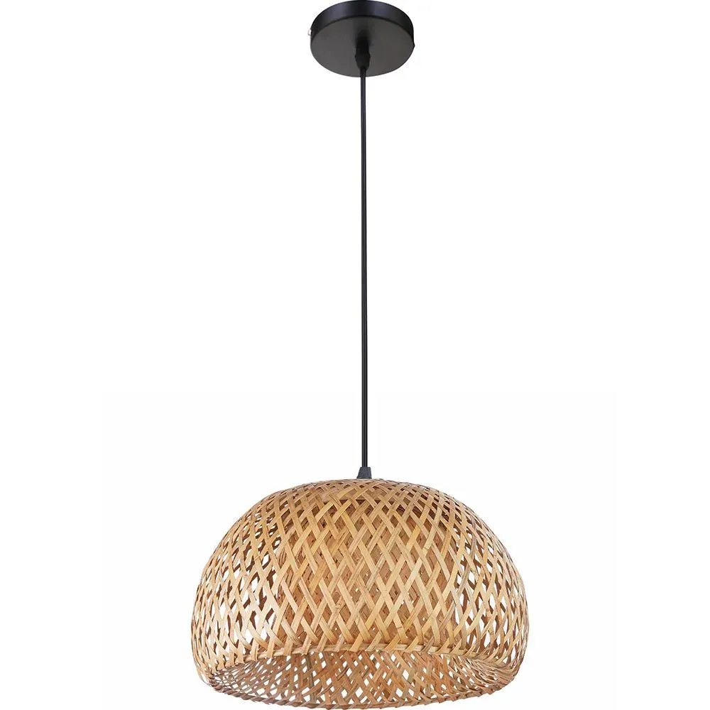  Luminária de teto de bambu - Pendente de stile Boho Bali - Talli image 8
