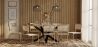 Pack Mesa de jantar em madeira de design industrial (200cm) & 8 cadeiras de jantar em rotim - Bruna image 7