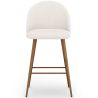 Banco estofado em tecido Bouclé - Design Escandinavo - 66cm - Evelyne image 7