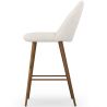 Banco estofado em tecido Bouclé - Design Escandinavo - 66cm - Evelyne image 7