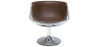 Cadeira Lounge - Cadeira de design - Couro e metal - Cognac image 7