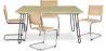 Pack Mesa de Jantar de Design Industrial 120cm & 4 Cadeiras de Jantar em Rattan - Bruna image 9