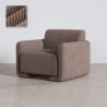 Poltrona Estofada Em Veludo Cotelê – Design Moderno - November image 9