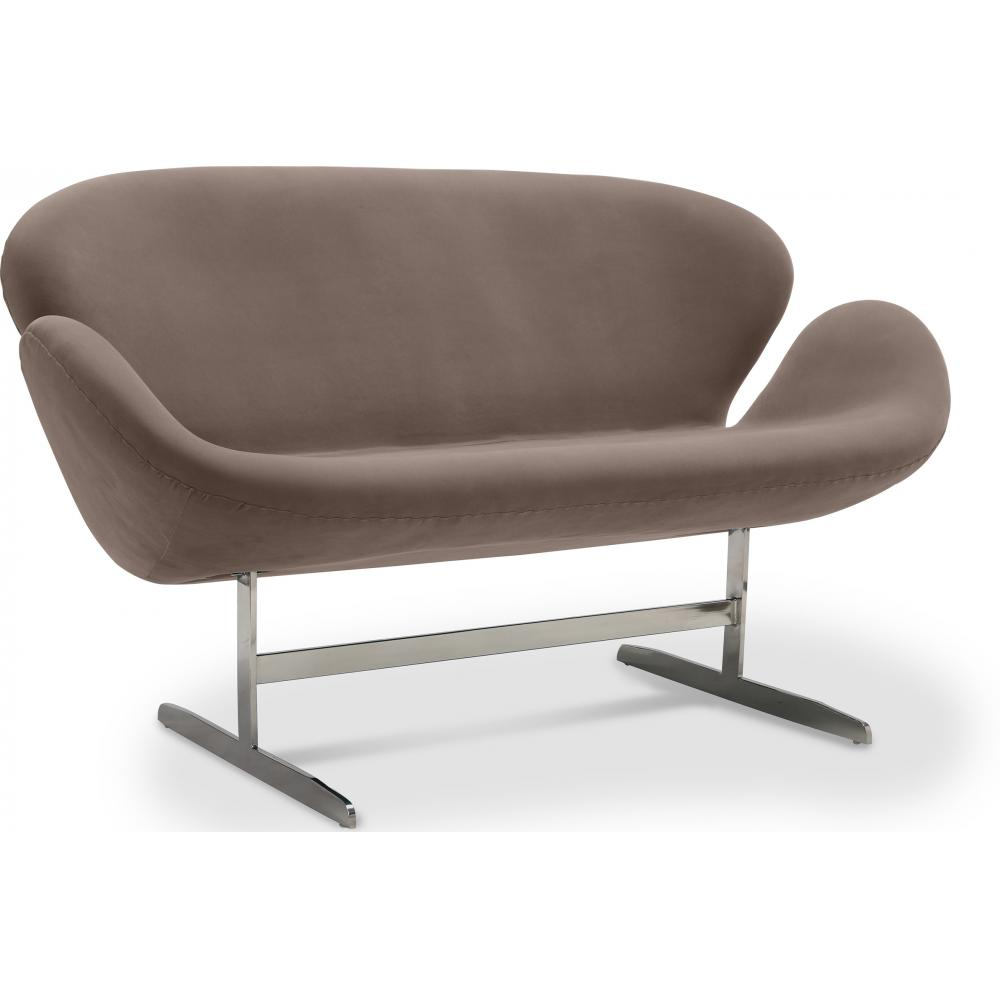 Sofá Curvo 2 Lugares - Revestido em Tecido - Svin image 8